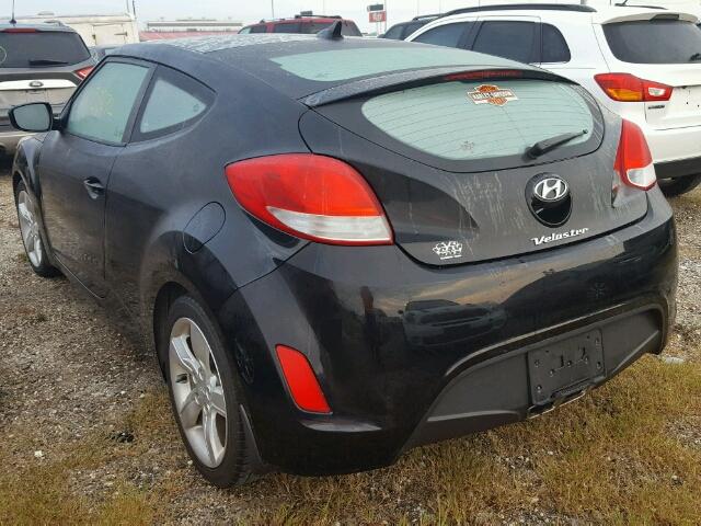 KMHTC6AD6DU134501 - 2013 HYUNDAI VELOSTER B BLACK photo 3