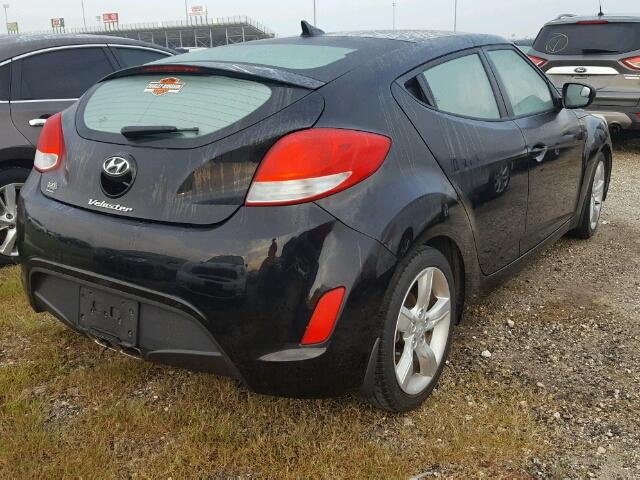 KMHTC6AD6DU134501 - 2013 HYUNDAI VELOSTER B BLACK photo 4