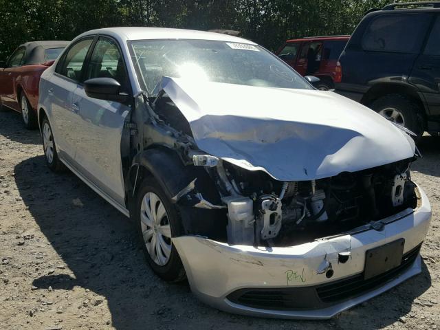 3VW1K7AJ3DM250315 - 2013 VOLKSWAGEN JETTA BASE Արծաթագույն լուսանկար 1