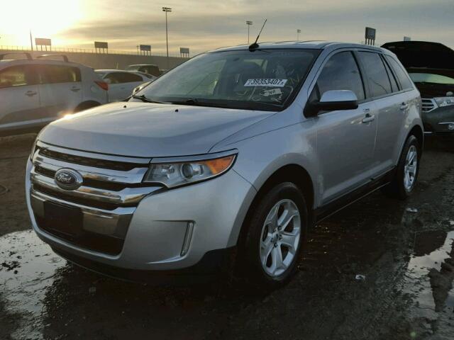 2FMDK3J96DBB14756 - 2013 FORD EDGE SILVER photo 2