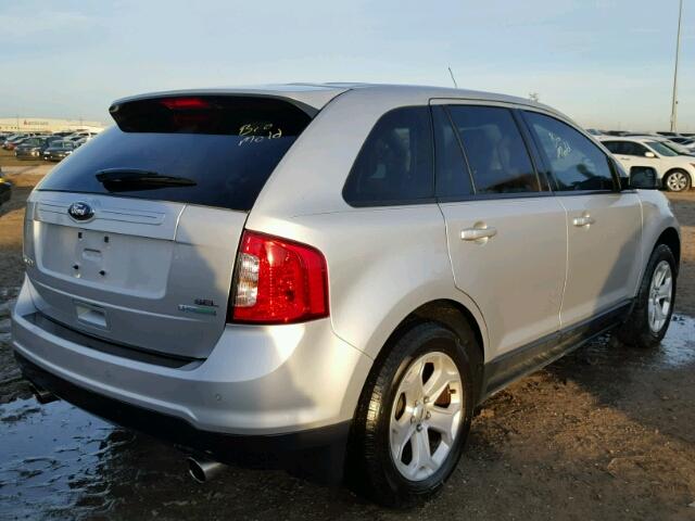 2FMDK3J96DBB14756 - 2013 FORD EDGE SILVER photo 4