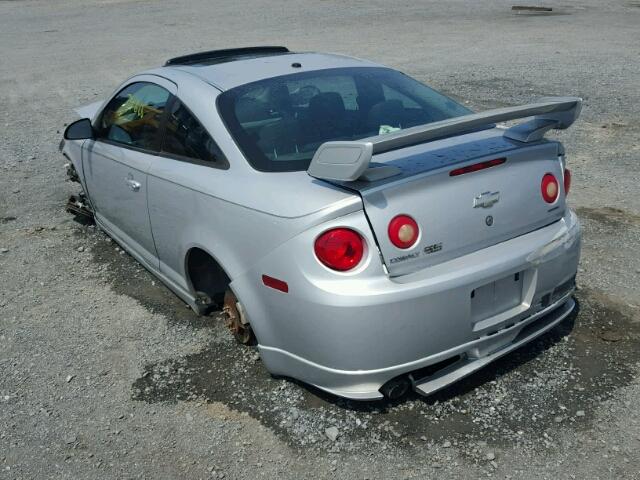 1G1AP15P877376337 - 2007 CHEVROLET COBALT SS SILVER photo 3