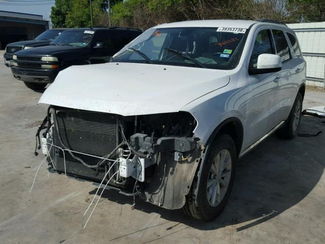 1C4RDHAG5EC344421 - 2014 DODGE DURANGO SX WHITE photo 2