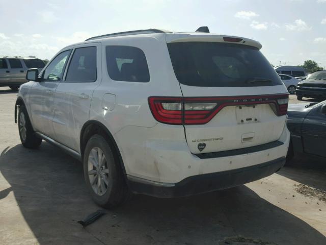 1C4RDHAG5EC344421 - 2014 DODGE DURANGO SX WHITE photo 3