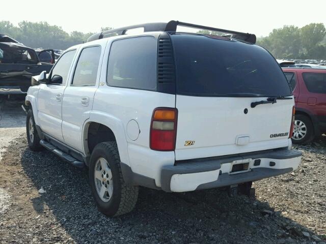 1GNEK13T72R330543 - 2002 CHEVROLET TAHOE K150 WHITE photo 3