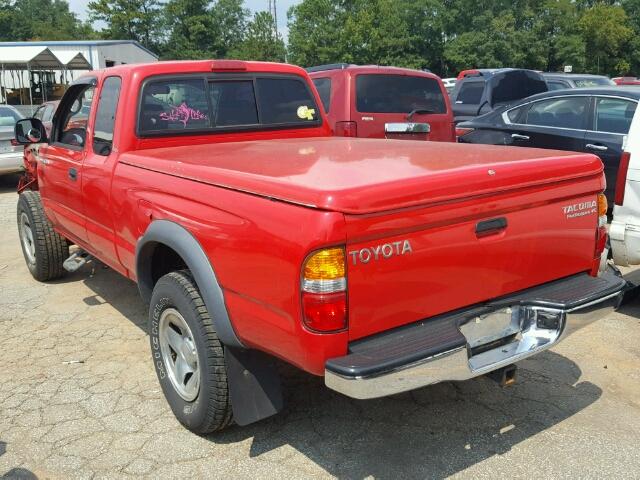 5TESN92N23Z176799 - 2003 TOYOTA TACOMA XTR RED photo 3