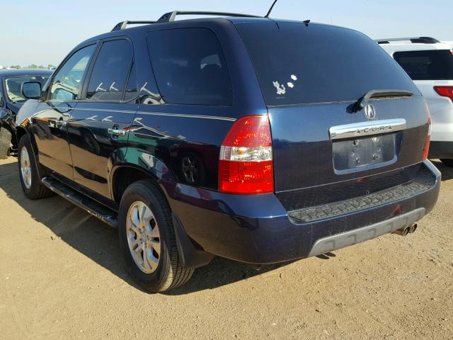 2HNYD18723H521097 - 2003 ACURA MDX TOURIN BLUE photo 3