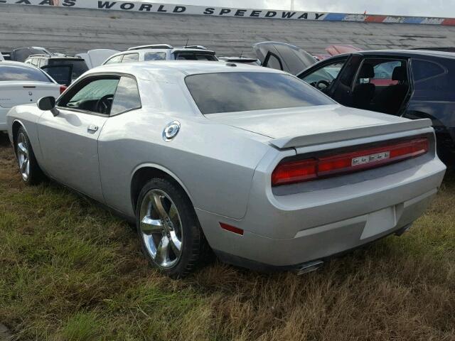 2C3CDYAG6CH170203 - 2012 DODGE CHALLENGER SILVER photo 3