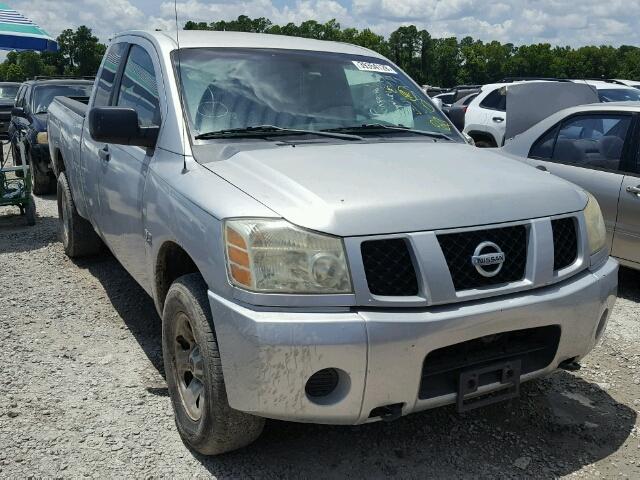 1N6AA06B74N508790 - 2004 NISSAN TITAN XE SILVER photo 1