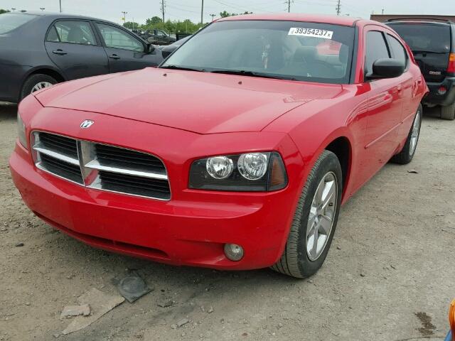 2B3KA33V99H617020 - 2009 DODGE CHARGER SX RED photo 2