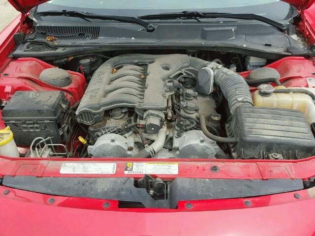 2B3KA33V99H617020 - 2009 DODGE CHARGER SX RED photo 7