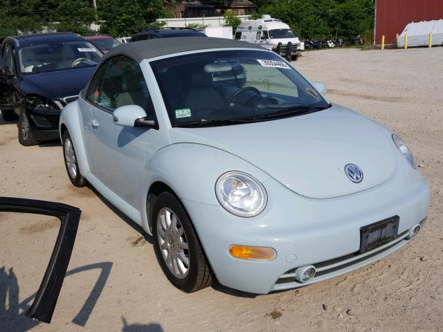 3VWCM31Y85M364093 - 2005 VOLKSWAGEN NEW BEETLE 蓝色 照片 1