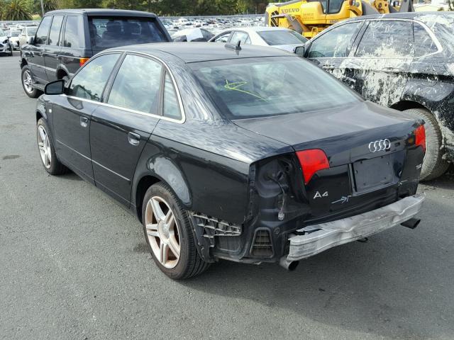 WAUAH78E06A186998 - 2006 AUDI A4 3.2 BLACK photo 3