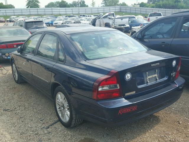 YV1TS92D921273683 - 2002 VOLVO S80 BLUE photo 3