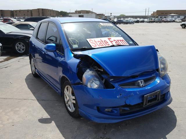 JHMGD38647S035229 - 2007 HONDA FIT S 蓝色 照片 1