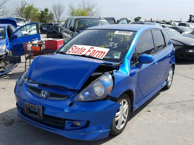 JHMGD38647S035229 - 2007 HONDA FIT S 蓝色 照片 2