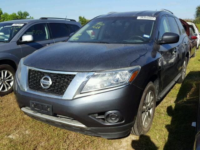 5N1AR2MN2DC626838 - 2013 NISSAN PATHFINDER BLUE photo 2