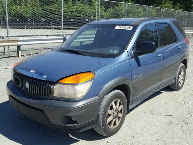 3G5DA03E52S539254 - 2002 BUICK RENDEZVOUS BLUE photo 2