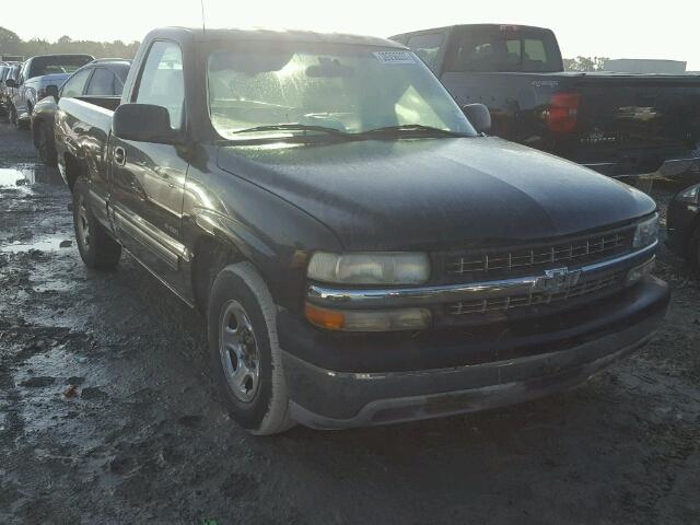 1GCEC14W21Z233179 - 2001 CHEVROLET SILVERADO BLACK photo 1