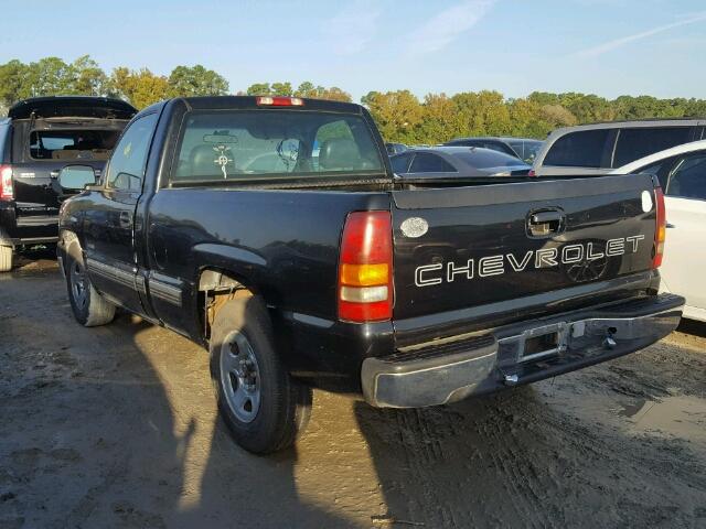 1GCEC14W21Z233179 - 2001 CHEVROLET SILVERADO BLACK photo 3