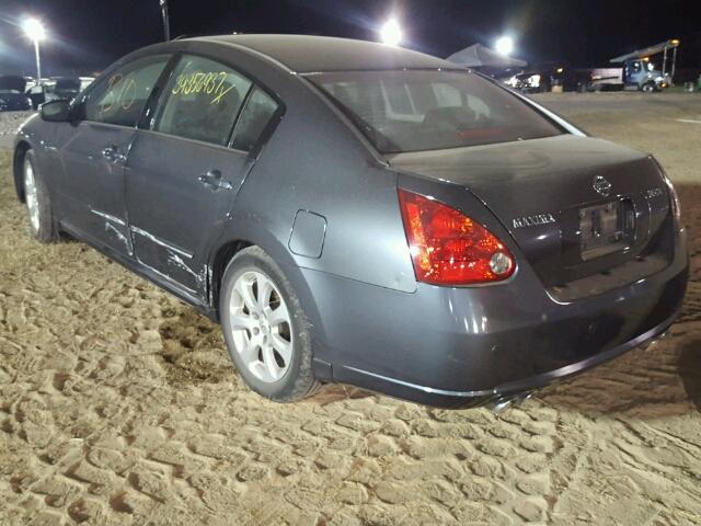 1N4BA41E97C865197 - 2007 NISSAN MAXIMA SE GRAY photo 3