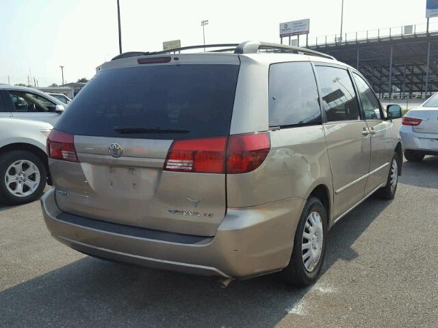 5TDZA23C45S384181 - 2005 TOYOTA SIENNA CE GOLD photo 4