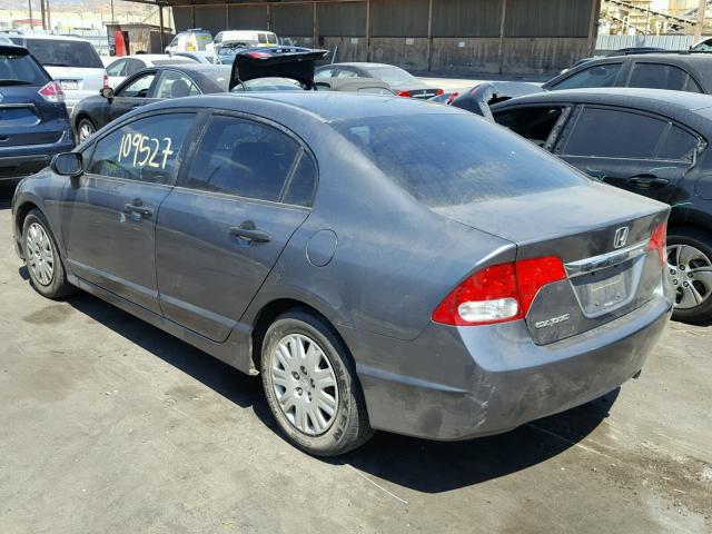 19XFA1F30AE026525 - 2010 HONDA CIVIC VP GRAY photo 3