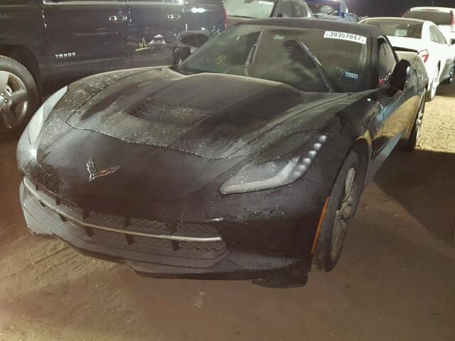 1G1YH3D70F5121250 - 2015 CHEVROLET CORVETTE BLACK photo 2