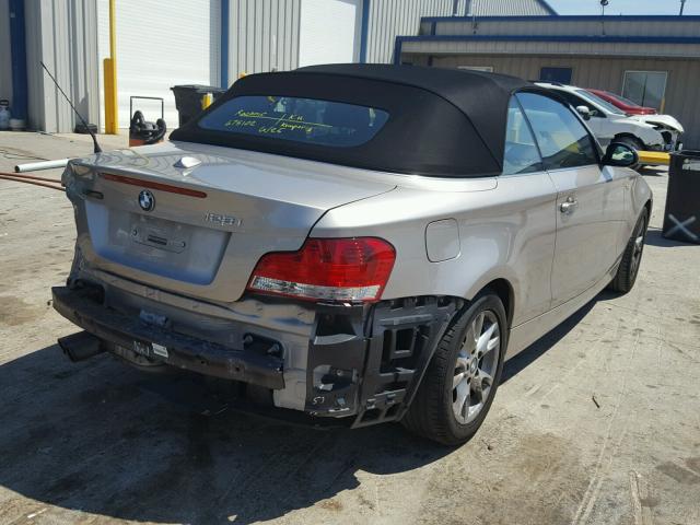 WBAUL735X8VE89045 - 2008 BMW 128 I GOLD photo 4