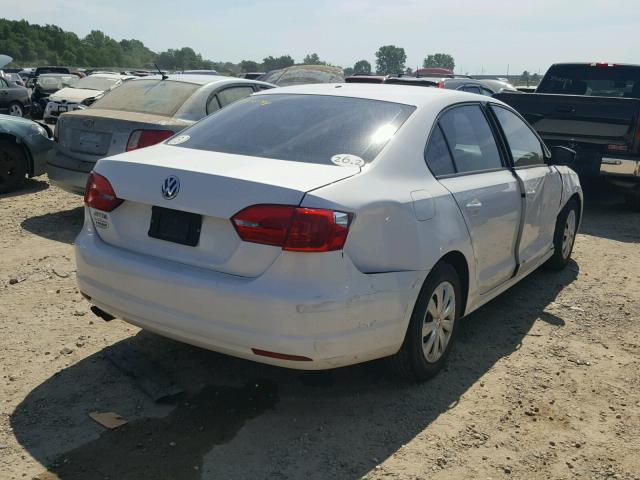 3VW1K7AJ8CM359867 - 2012 VOLKSWAGEN JETTA BASE 白色 照片 4