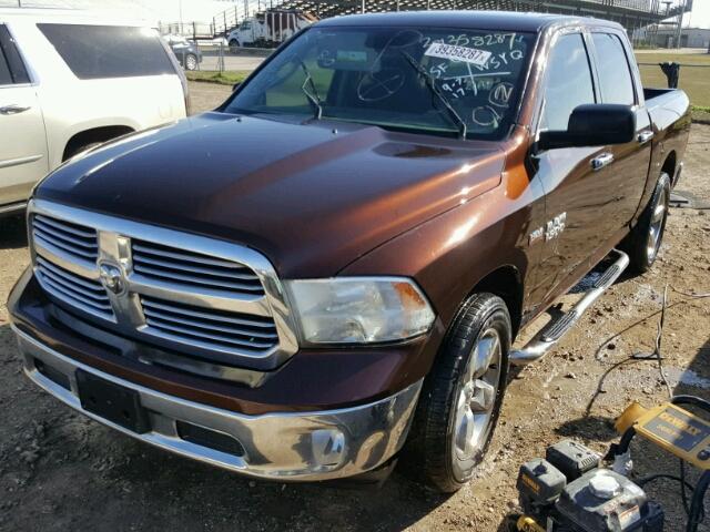 1C6RR6LT7DS633621 - 2013 RAM 1500 SLT BURGUNDY photo 2