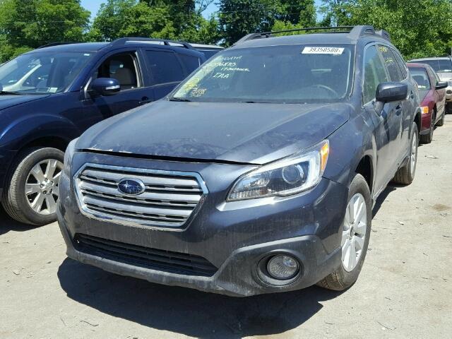 4S4BSACC6H3441149 - 2017 SUBARU OUTBACK 2. GRAY photo 2