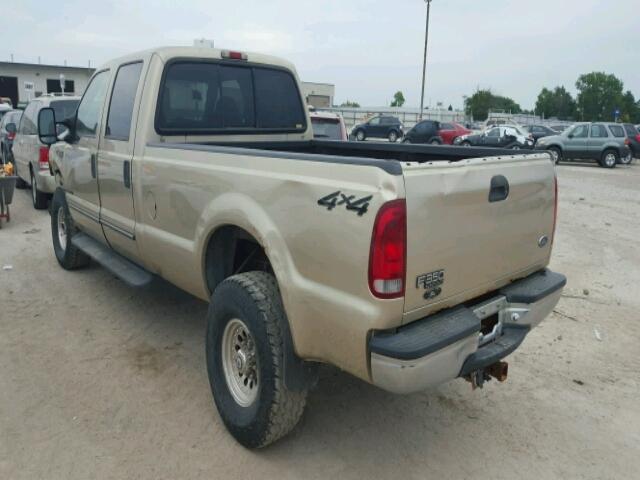 1FTSW31F0YED44518 - 2000 FORD F350 BEIGE photo 3