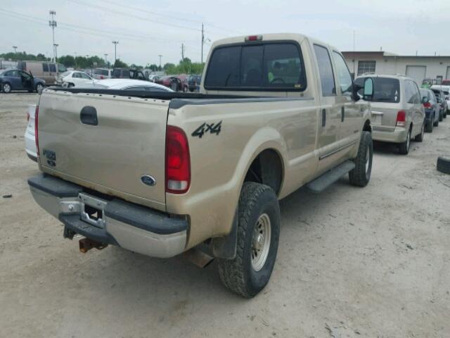1FTSW31F0YED44518 - 2000 FORD F350 BEIGE photo 4