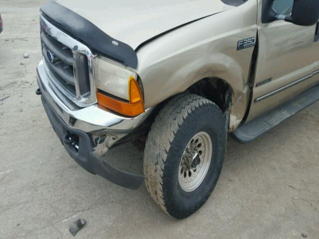 1FTSW31F0YED44518 - 2000 FORD F350 BEIGE photo 9