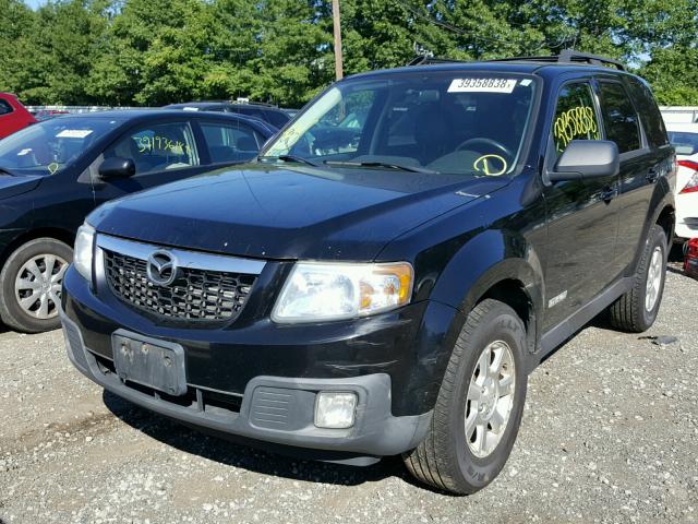 4F2CZ92Z48KM15194 - 2008 MAZDA TRIBUTE I BLACK photo 2