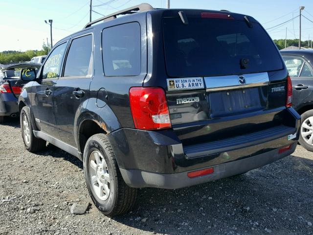 4F2CZ92Z48KM15194 - 2008 MAZDA TRIBUTE I BLACK photo 3