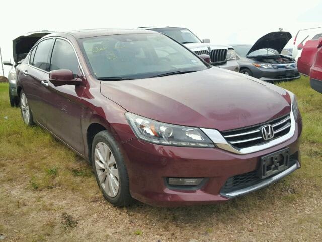 1HGCR3F84FA032584 - 2015 HONDA ACCORD EXL BURGUNDY photo 1