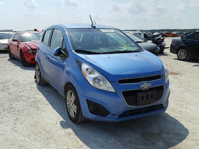 KL8CD6S97EC489723 - 2014 CHEVROLET SPARK 1LT Синий фото 1