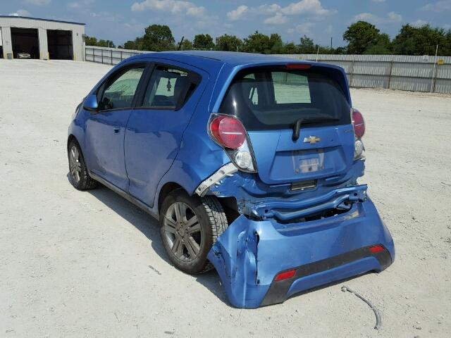 KL8CD6S97EC489723 - 2014 CHEVROLET SPARK 1LT BLUE photo 3