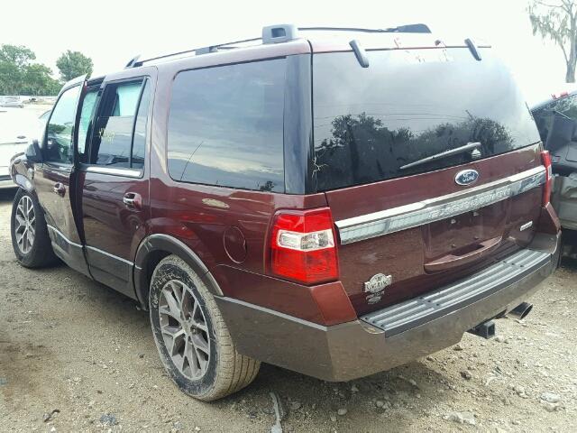 1FMJU1HT7GEF05510 - 2016 FORD EXPEDITION BURGUNDY photo 3