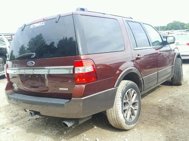 1FMJU1HT7GEF05510 - 2016 FORD EXPEDITION BURGUNDY photo 4