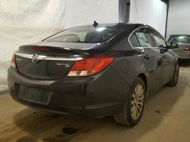 W04GN5EC2B1115867 - 2011 BUICK REGAL CXL BLACK photo 4