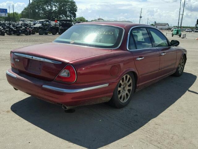 SAJWA71C74SG16401 - 2004 JAGUAR XJ8 RED photo 4