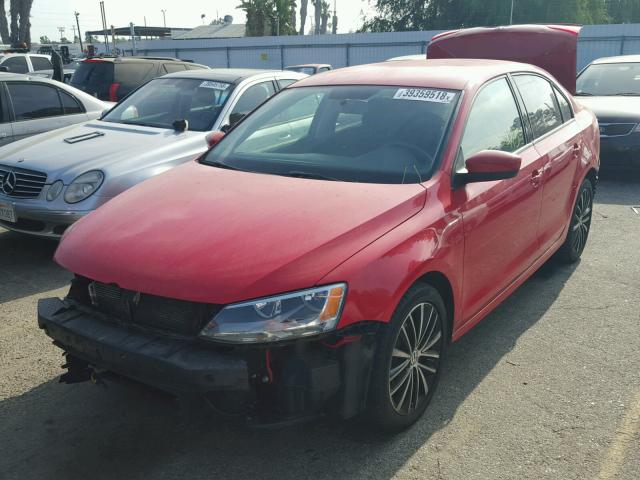 3VW2K7AJ4FM356506 - 2015 VOLKSWAGEN JETTA BASE Կարմիր լուսանկար 2
