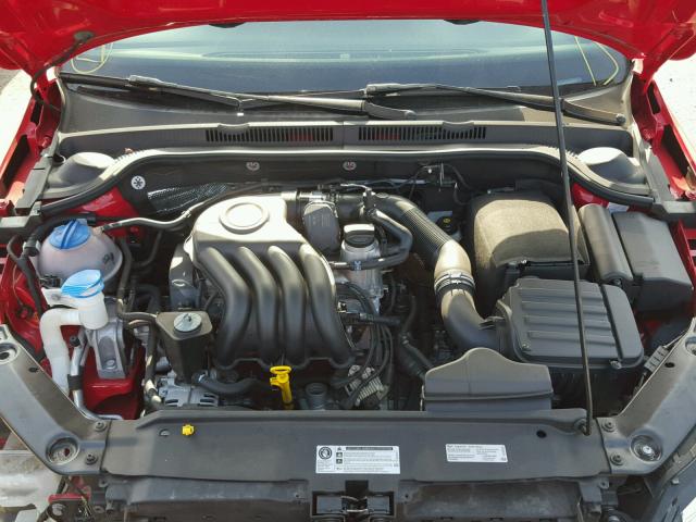 3VW2K7AJ4FM356506 - 2015 VOLKSWAGEN JETTA BASE Կարմիր լուսանկար 7