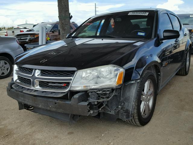 1C3CDZCB7DN621512 - 2013 DODGE AVENGER SX BLACK photo 2