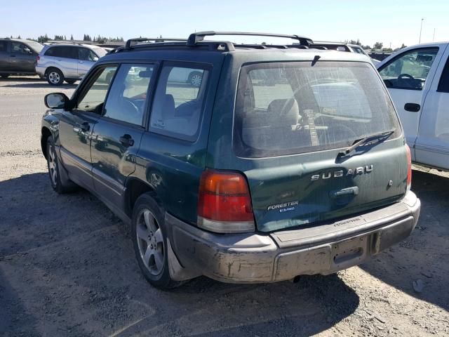 JF1SF6550WH755311 - 1998 SUBARU FORESTER S GREEN photo 3