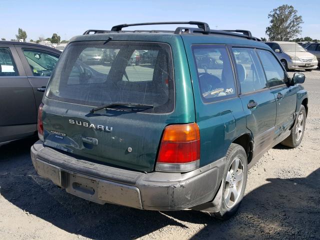 JF1SF6550WH755311 - 1998 SUBARU FORESTER S GREEN photo 4