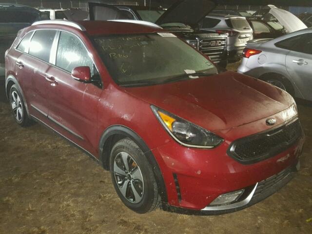 KNDCC3LC1H5044308 - 2017 KIA NIRO EX RED photo 1